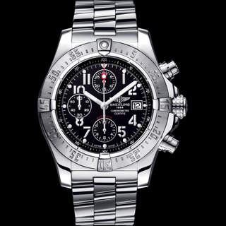 Buy Luxury Replica Breitling Avenger Steel watch Black with Black Counters